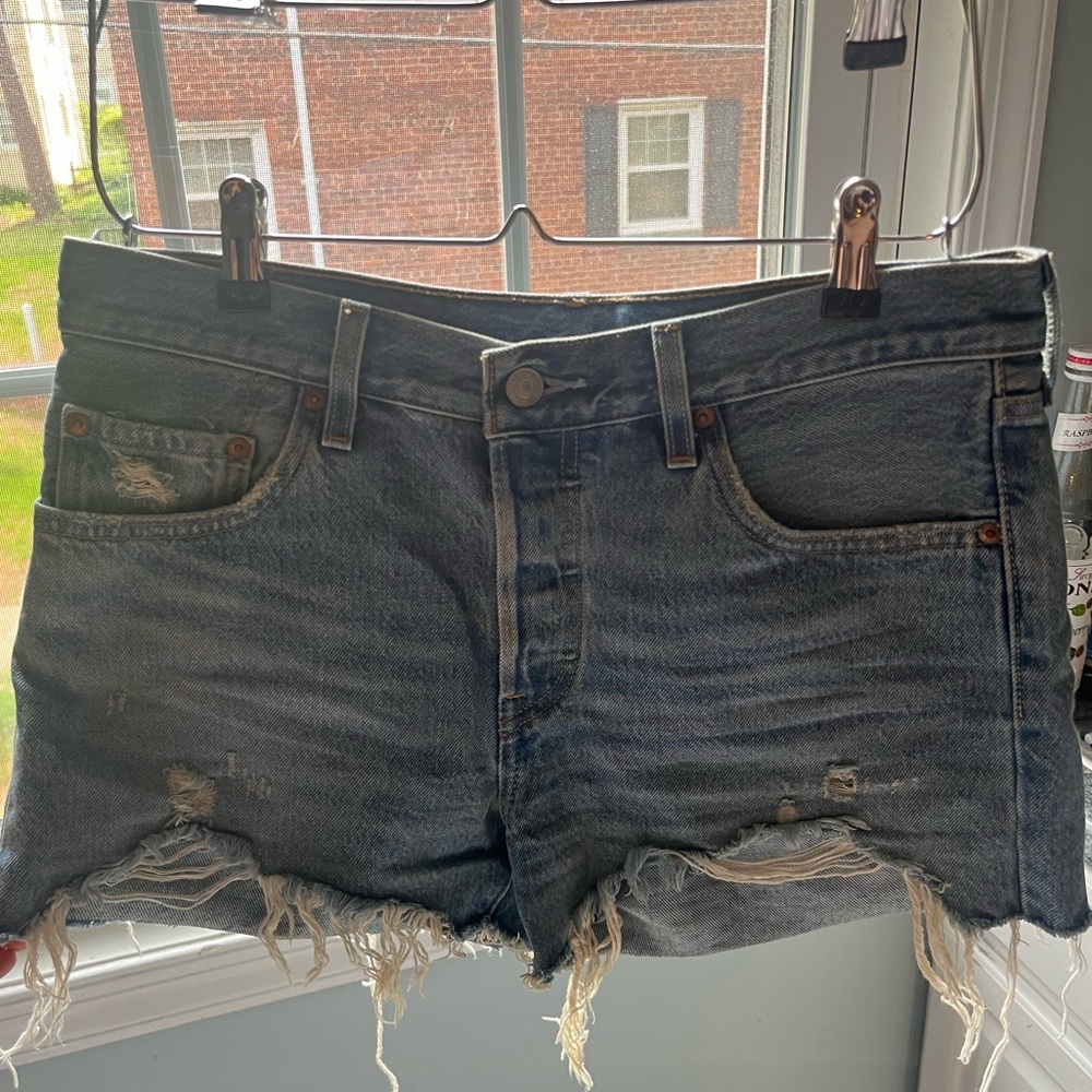 Levi’s 501 Distressed Jean Shorts